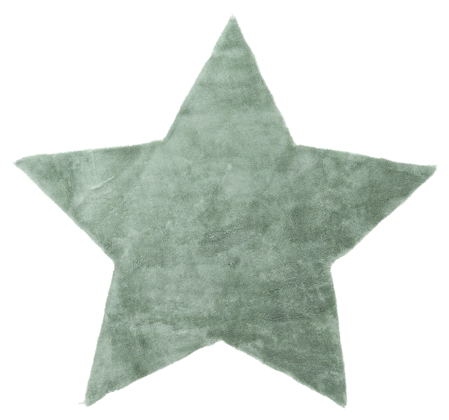 Barneteppe - Aranga Super Soft Star (grønn) (Størrelse: Ø 120 cm)