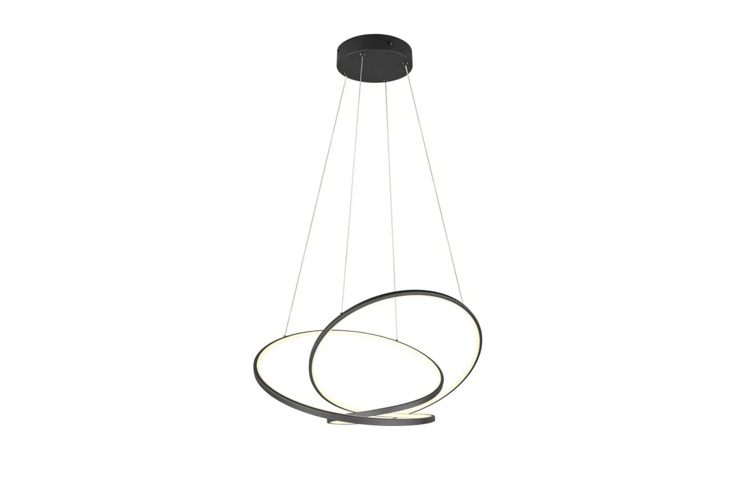 Pendel TRIO Darvin 84 cm, Mattsvart - 84 cm, Mattsvart