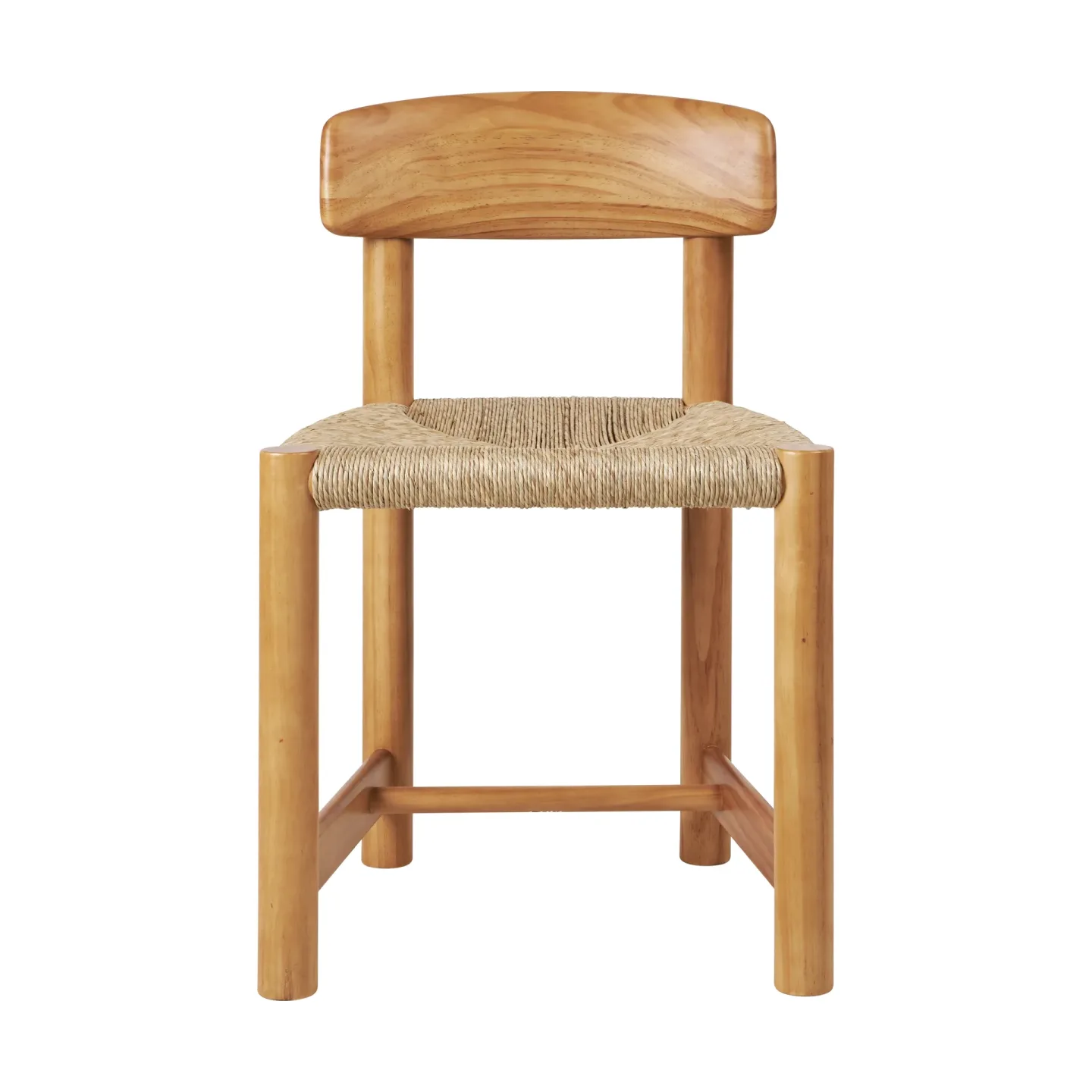 GUBI Daumiller Side Chair Stuhl Natural Rush-golden pine