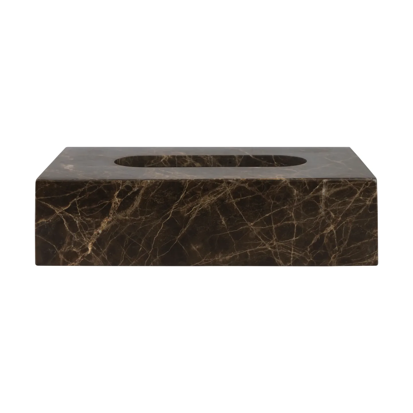 Mette Ditmer Marble Taschentuchbox 14x25,5cm Braun