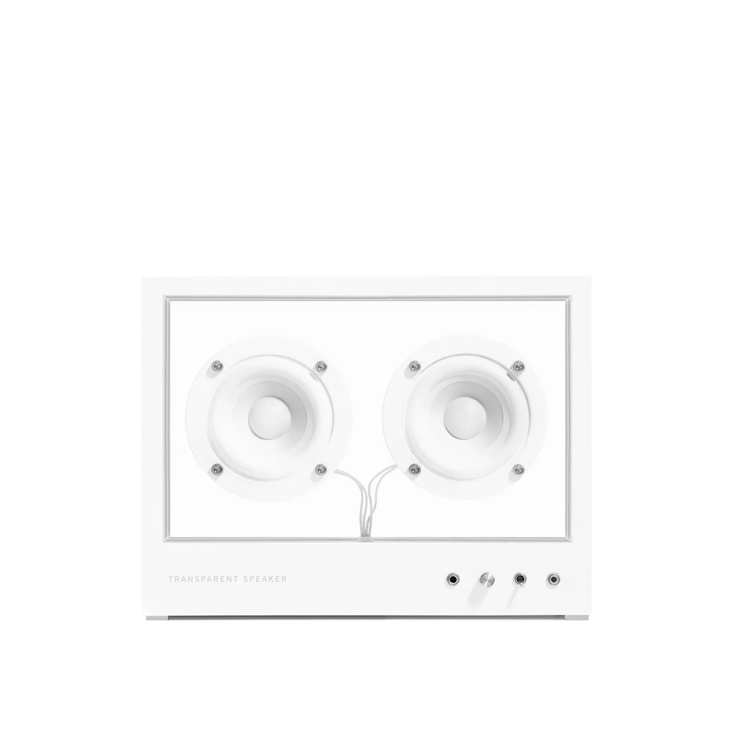Transparent Sound - Small Transparent Speaker White - Ljud och teknik - Per Brickstad - Vit