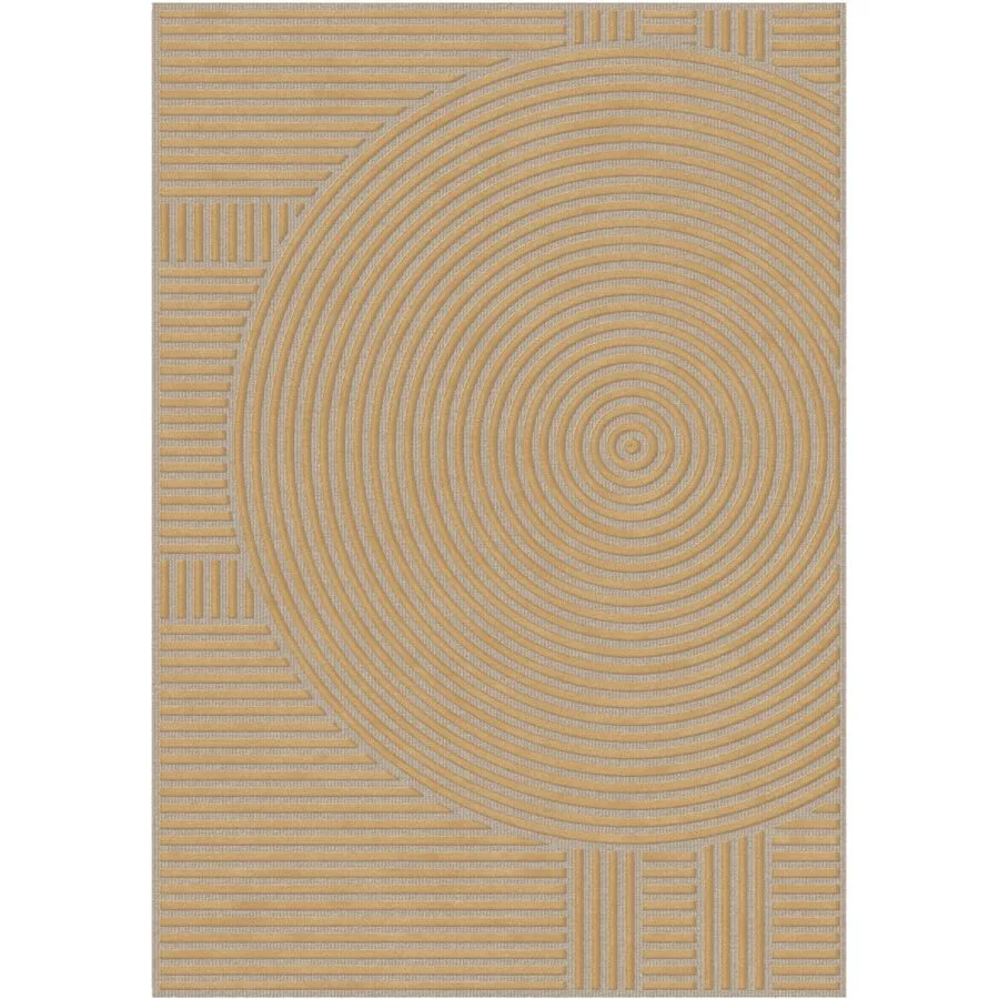 Teppich Lana Beige, Grau Architektonisch Wolle, Polyamid 120 x 170 cm