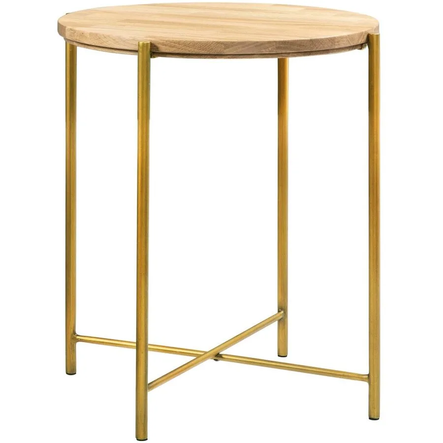 Hasena Nachttisch Volod Bronze Eiche Natur, Metall B 48 H 52 cm