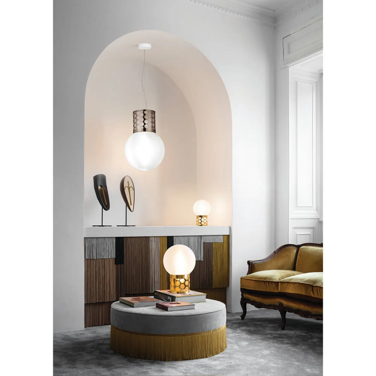Atmosfera Pendelleuchte Pewter - Slamp - Wohnzimmer - Kunststoff