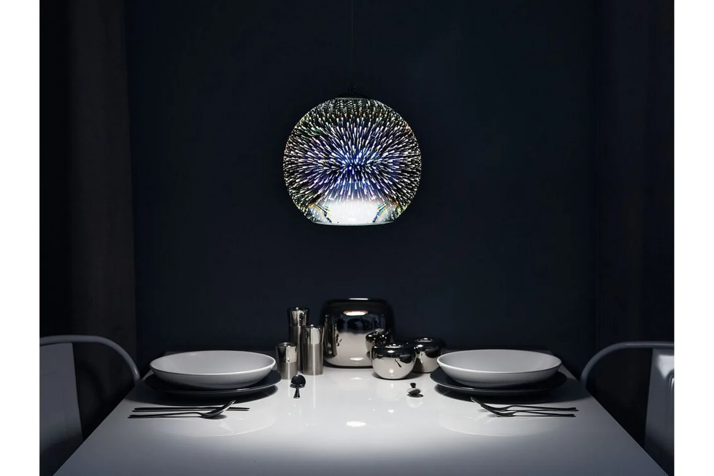 Taklampa Sessera 15 cm - Silver