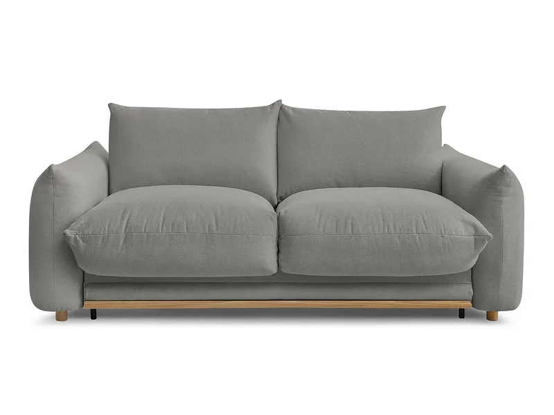 3er Sofa BOBOCHIC ERNEST Stoff dunkelgrau