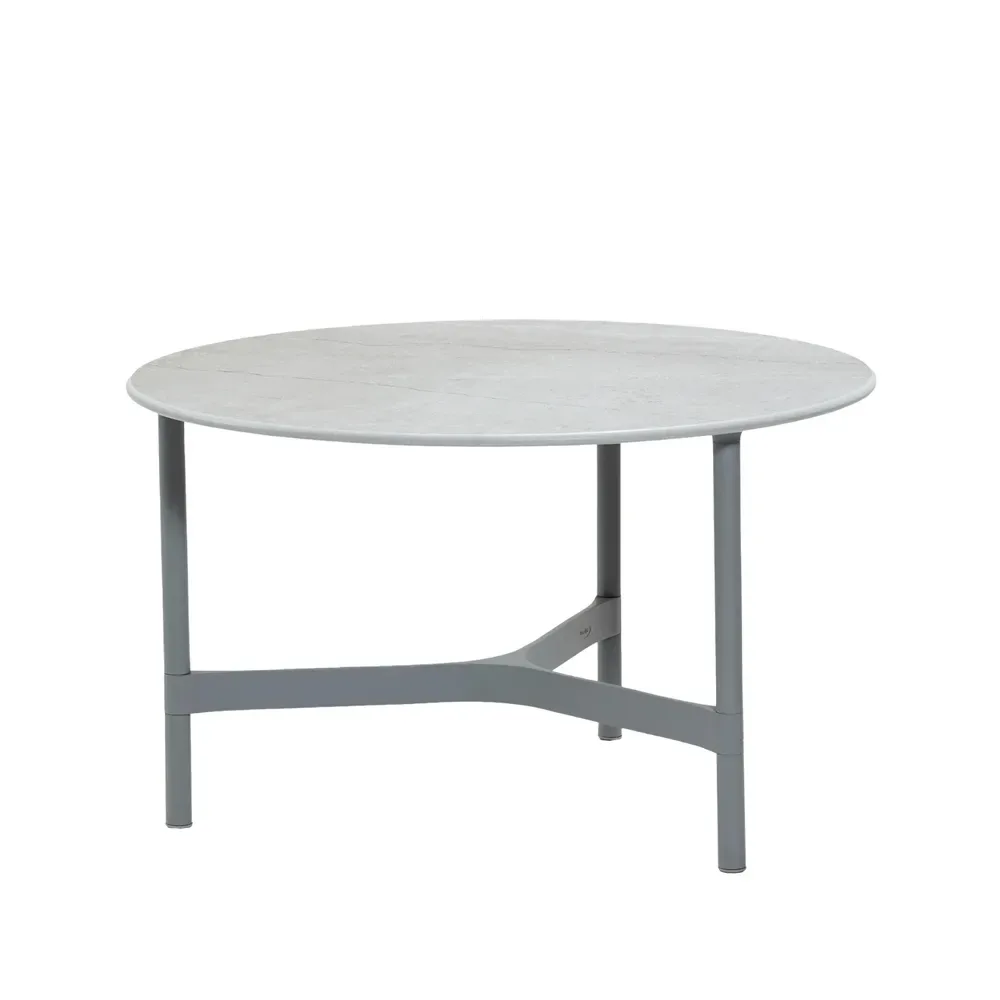 Cane-line Twist soffbord medium Ø70 cm Fossil grey-light grey