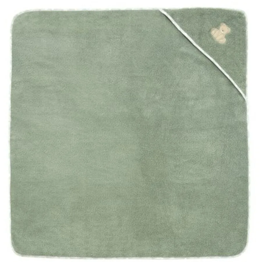 Vossen Kapuzentuch Teddy Soft Green Baumwolle