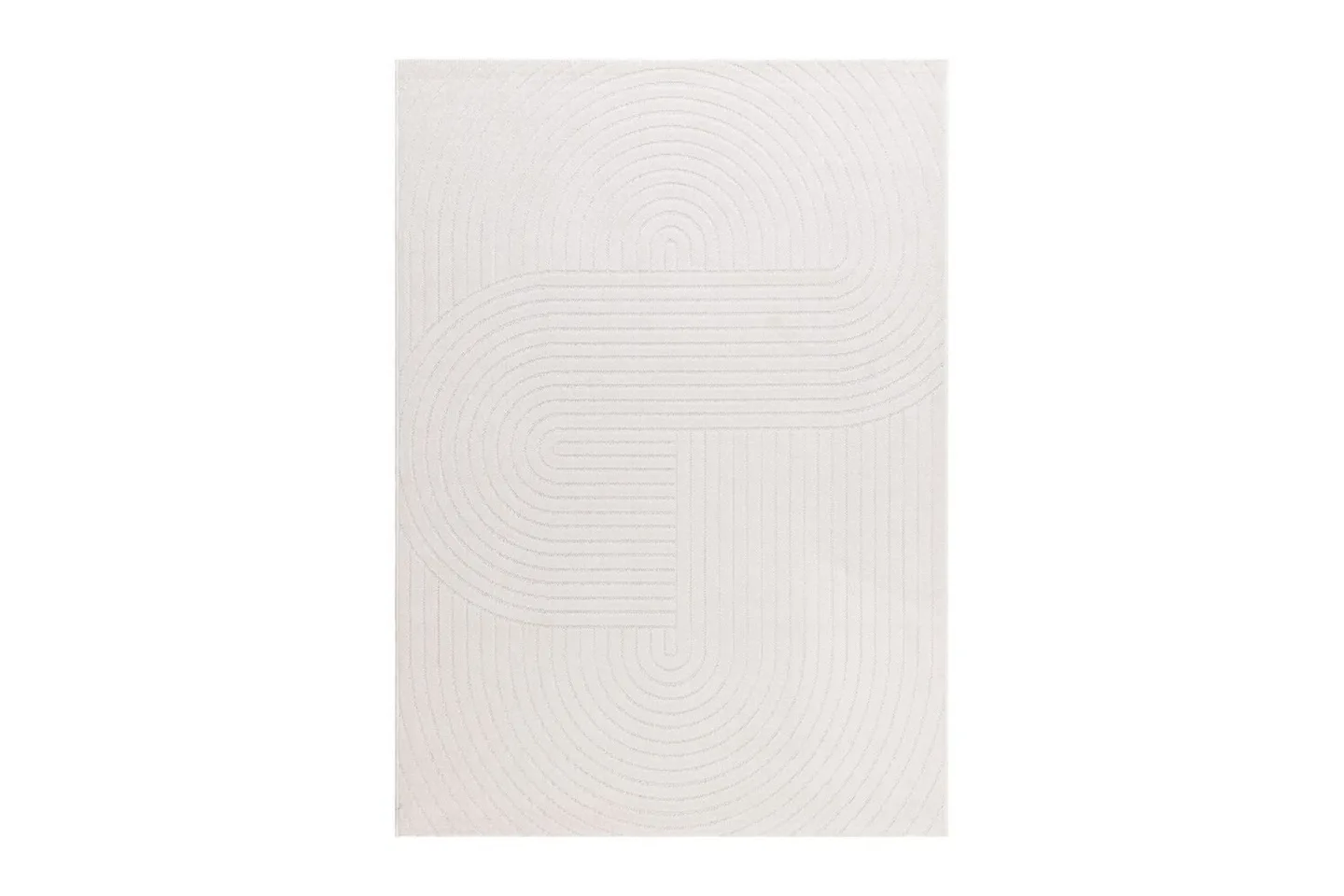 Wiltonmatta Hawaii Shape 160x230 cm, Creme - 160x230 cm, Creme