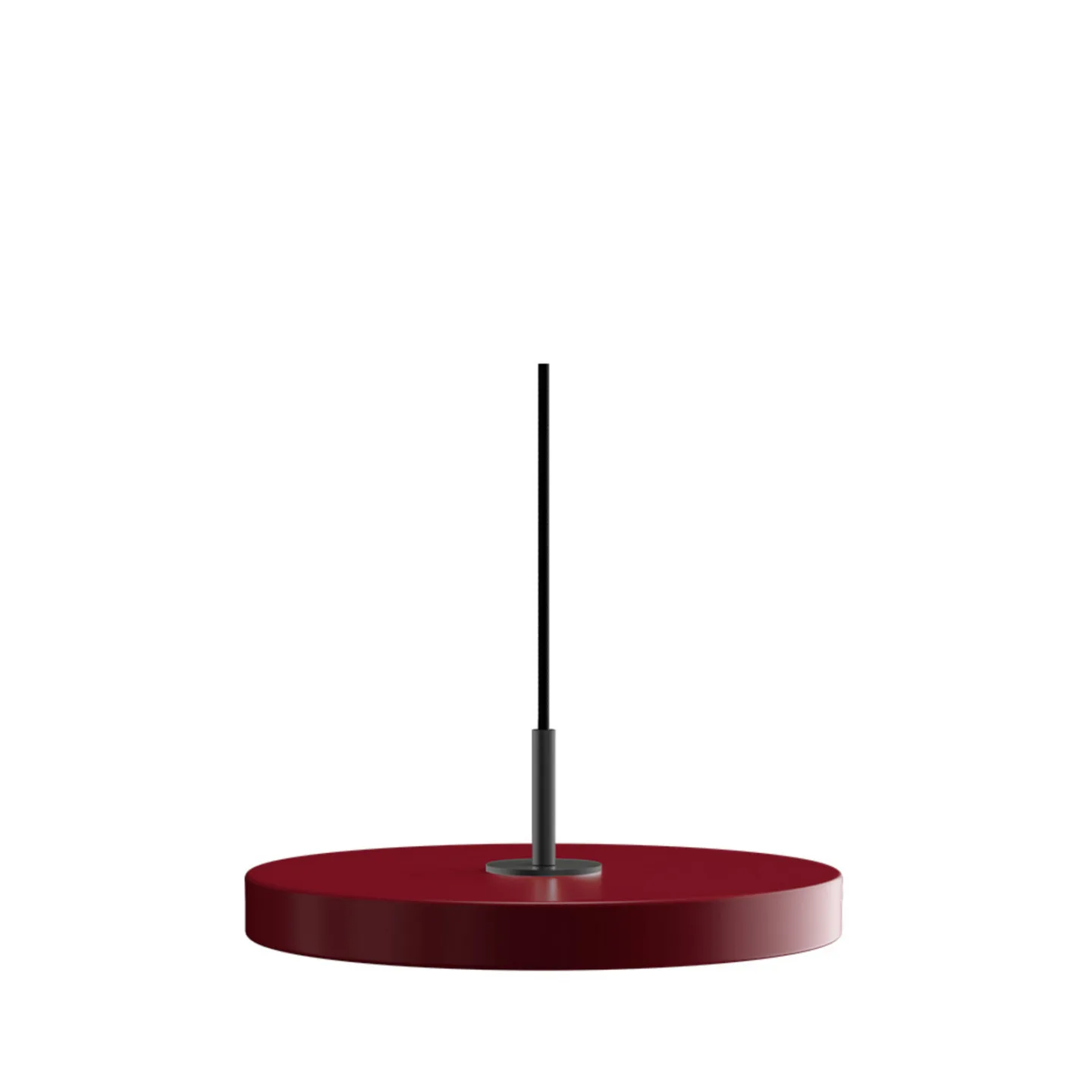Asteria Plus Pendelleuchte Mini Ruby Red/Black Top - UMAGE - Wohnzimmer - Metall