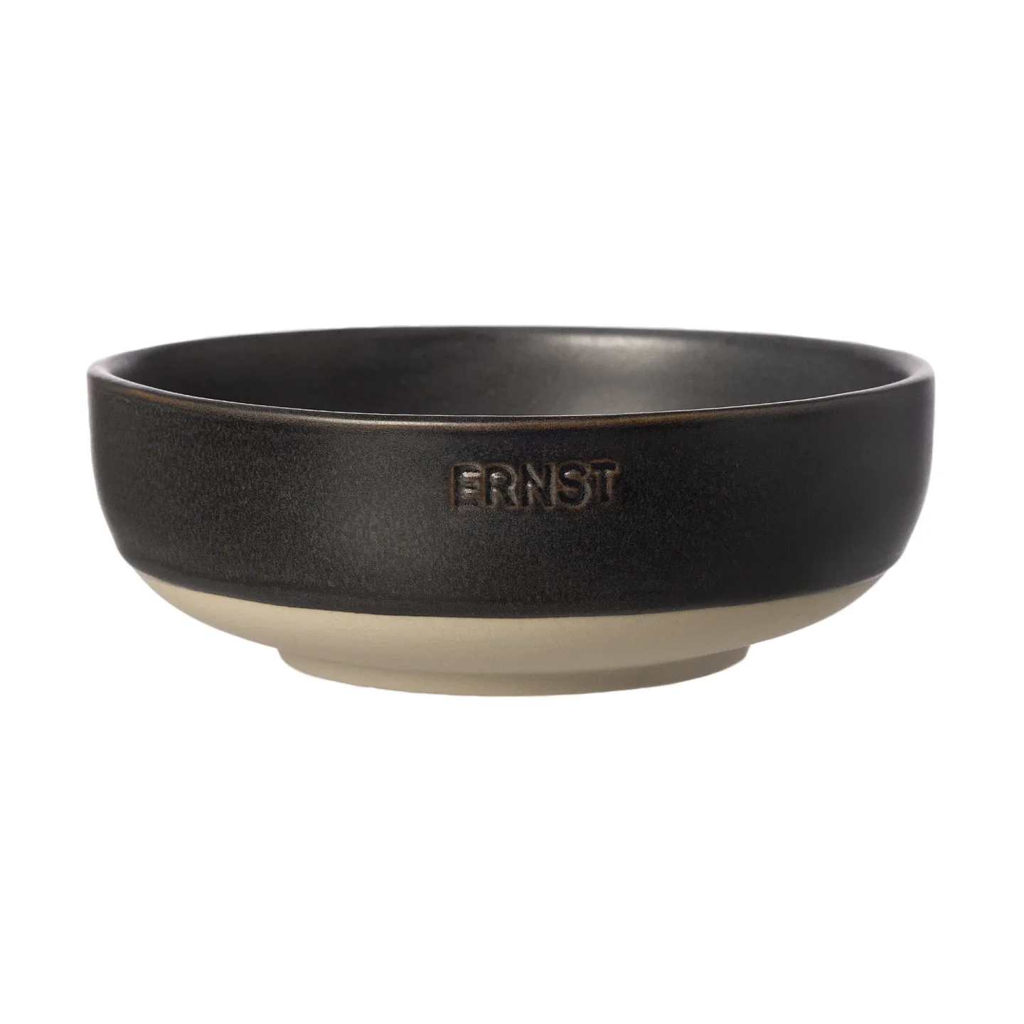 ERNST Ernst Schüssel Mattschwarz-natürlicher Boden, Ø14 cm