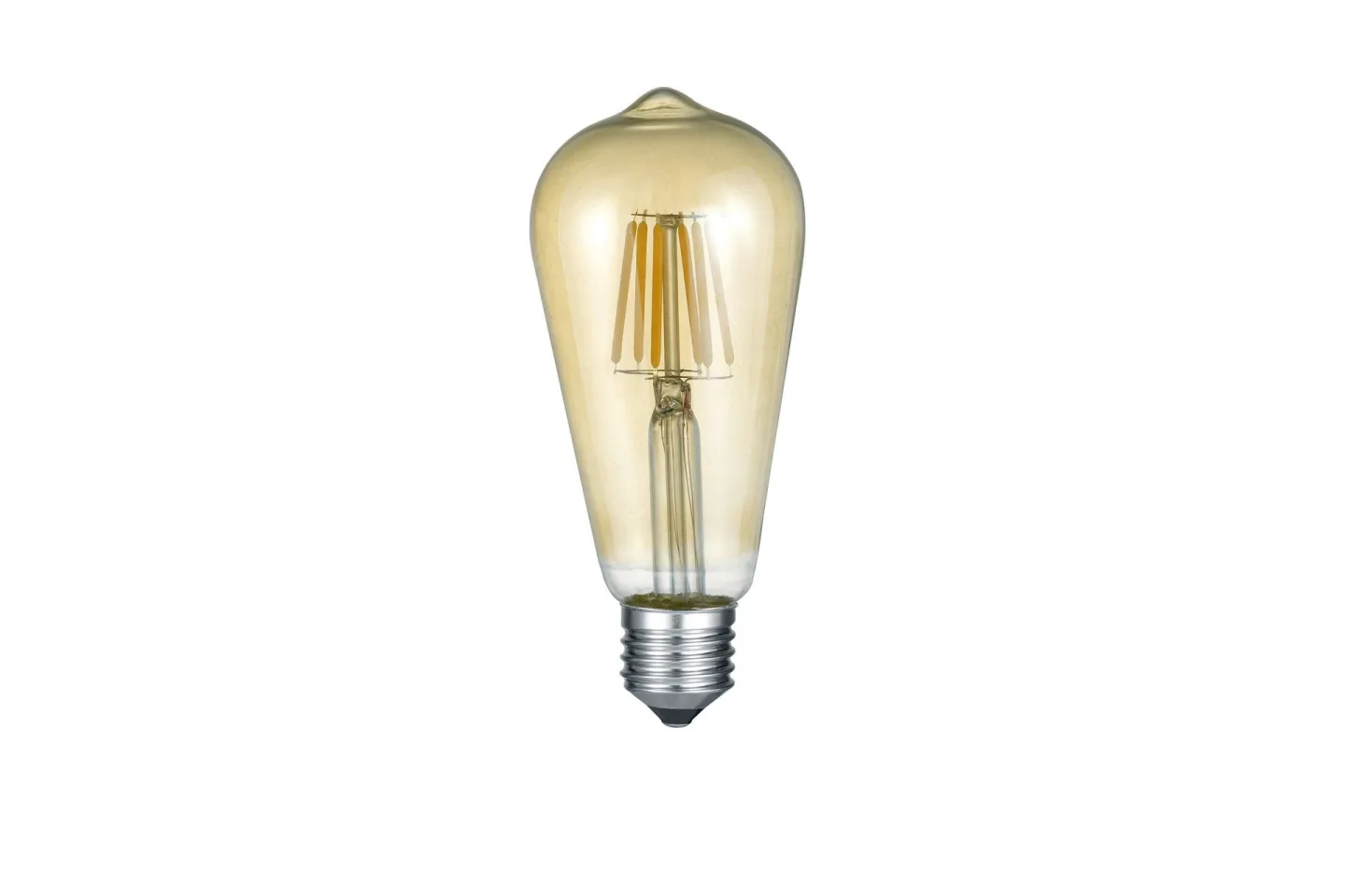 LK LED E27 filament industrial 6W 420lm 2700K brun - Brun