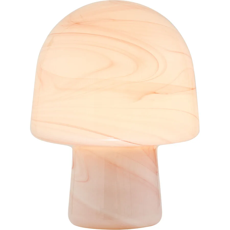 Tischlampe Forrest Metall/Glas hellrosa Ø 19.5cm E14