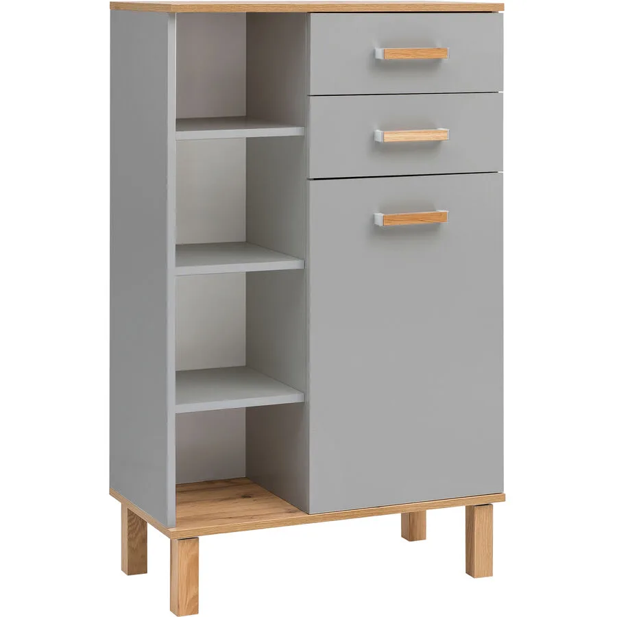 Highboard Luise Eiche Nachbildung Holzwerkstoff B 67 H 115 cm