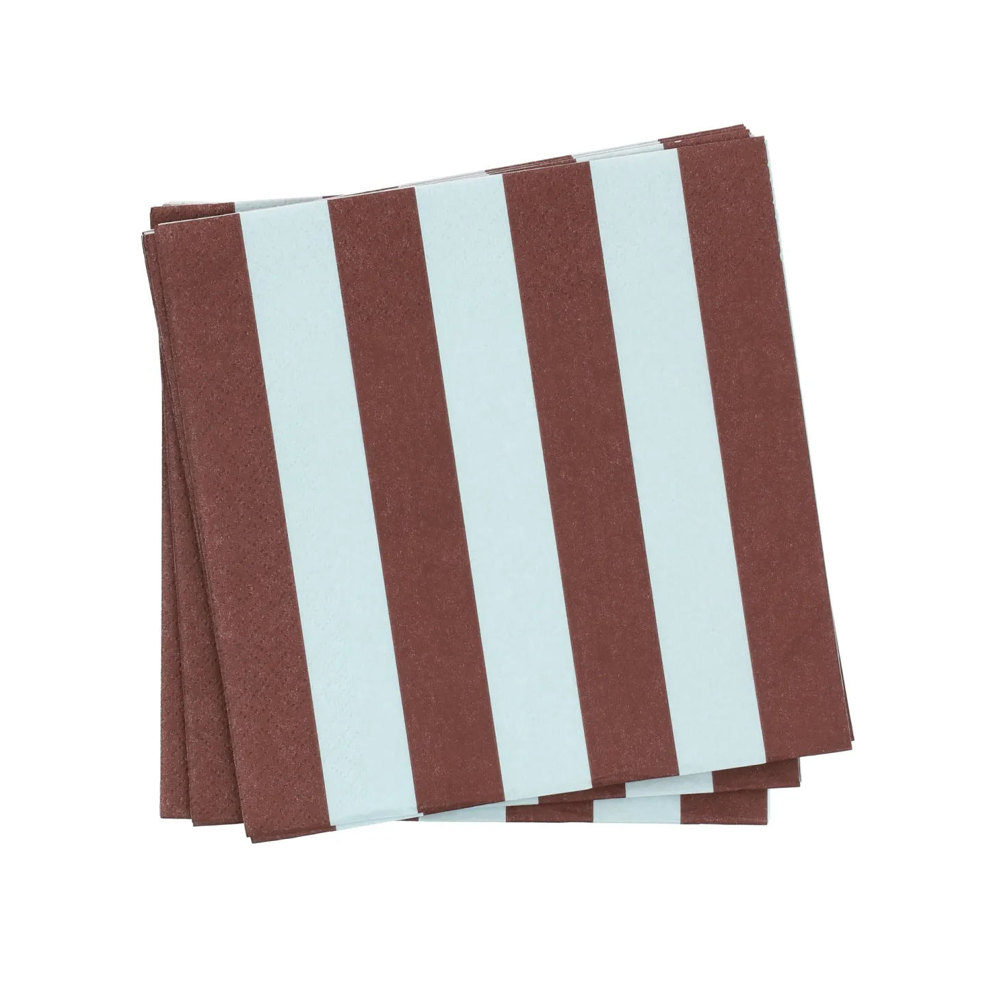 Scandi Essentials Bold Stripe Papierserviette Weinrot-Blau, 20er-Pack, 33x33 cm