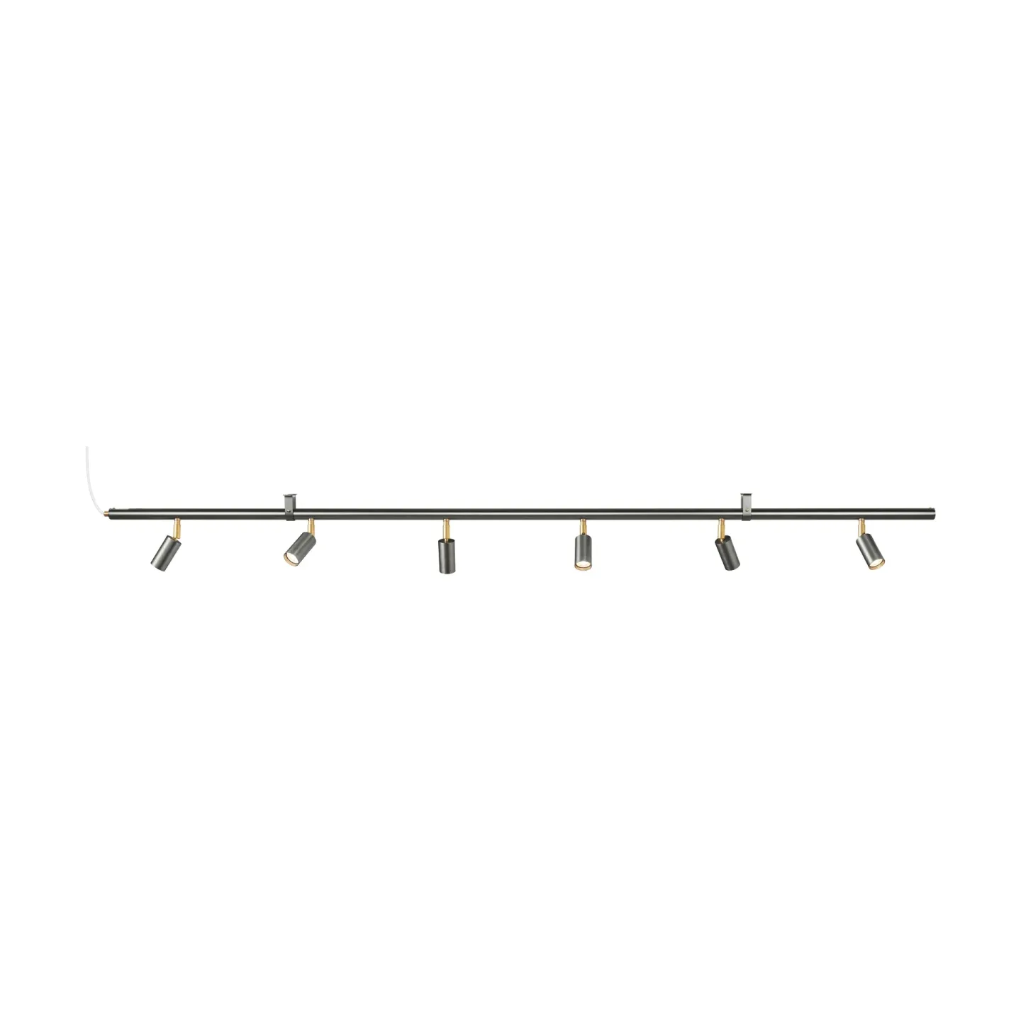 Örsjö Belysning Starlight 6 Wand- und Deckenleuchte Rohstahl