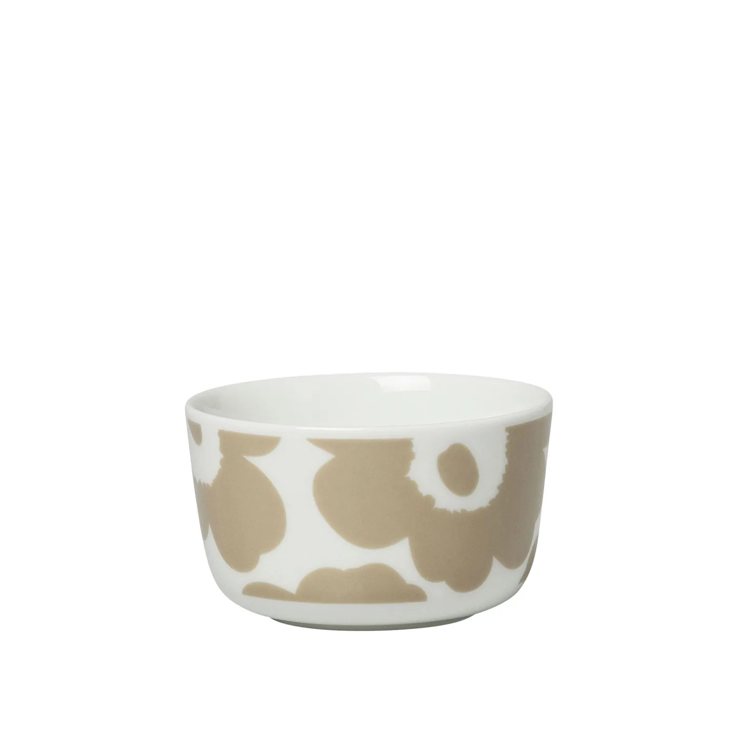 Marimekko - Unikko skål 25 cl white, beige - Skålar - Sami Ruotsalainen - Vit - Porslin