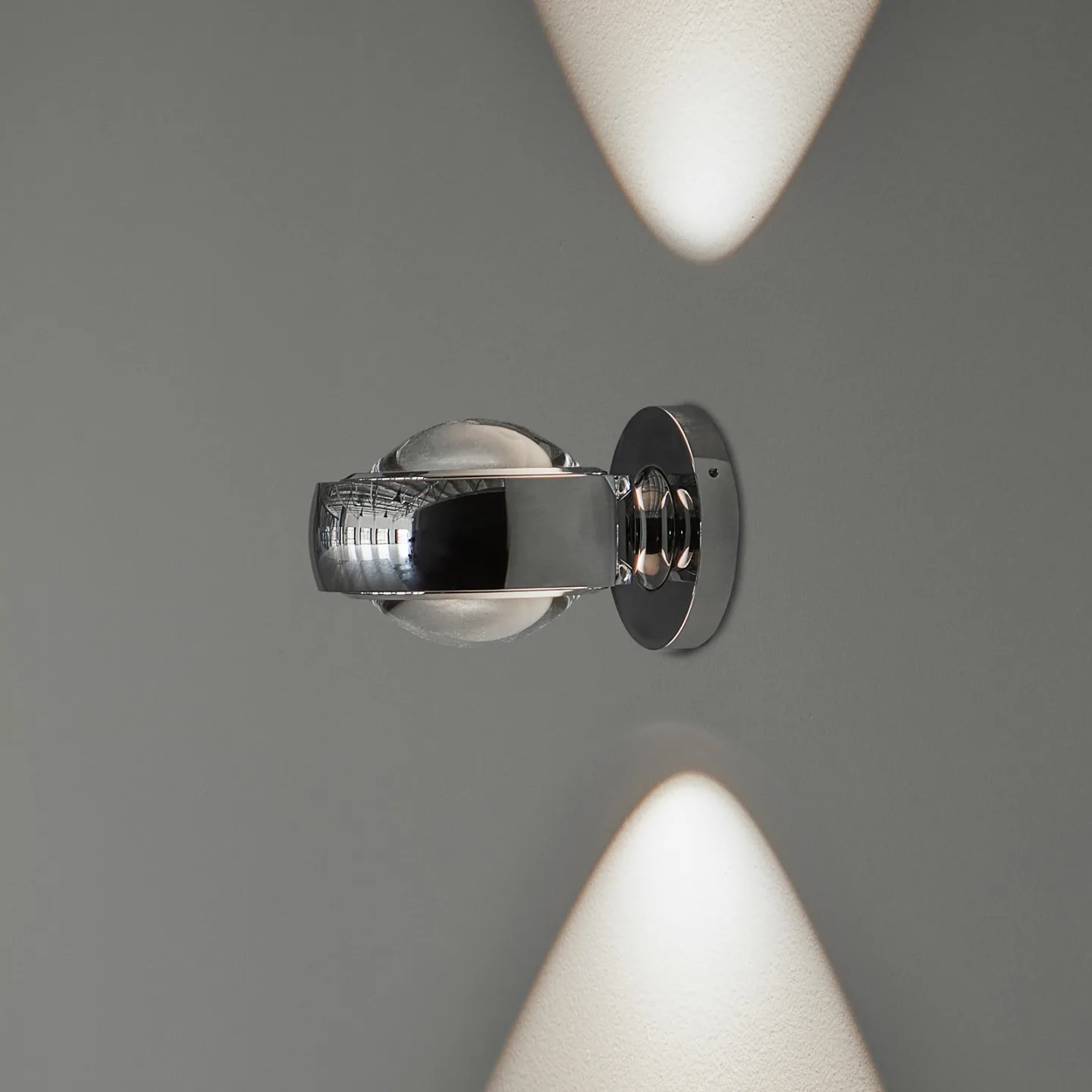Optic Wandleuchte Chrome - Loom Design - Wohnzimmer - Modern - Aluminium - Rund