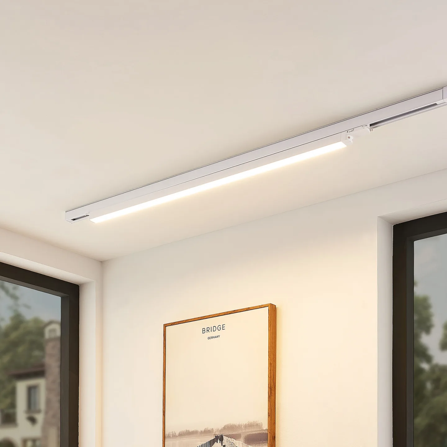Harlow LED-skinnelampe, hvit, 109 cm, 3000 K - Arcchio - Arbeidsrom / kontor - Moderne - Aluminium - Med en lyskilde