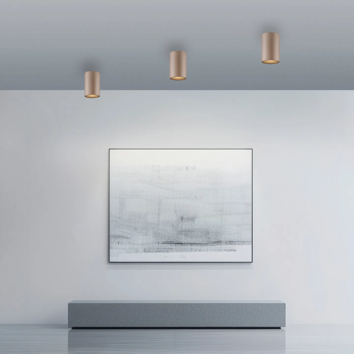 Point LED-loftlampe til badeværelset, bronzefarvet, Ø 6 cm, IP44 – PURE - Moderne - Metal - Med én lyskilde