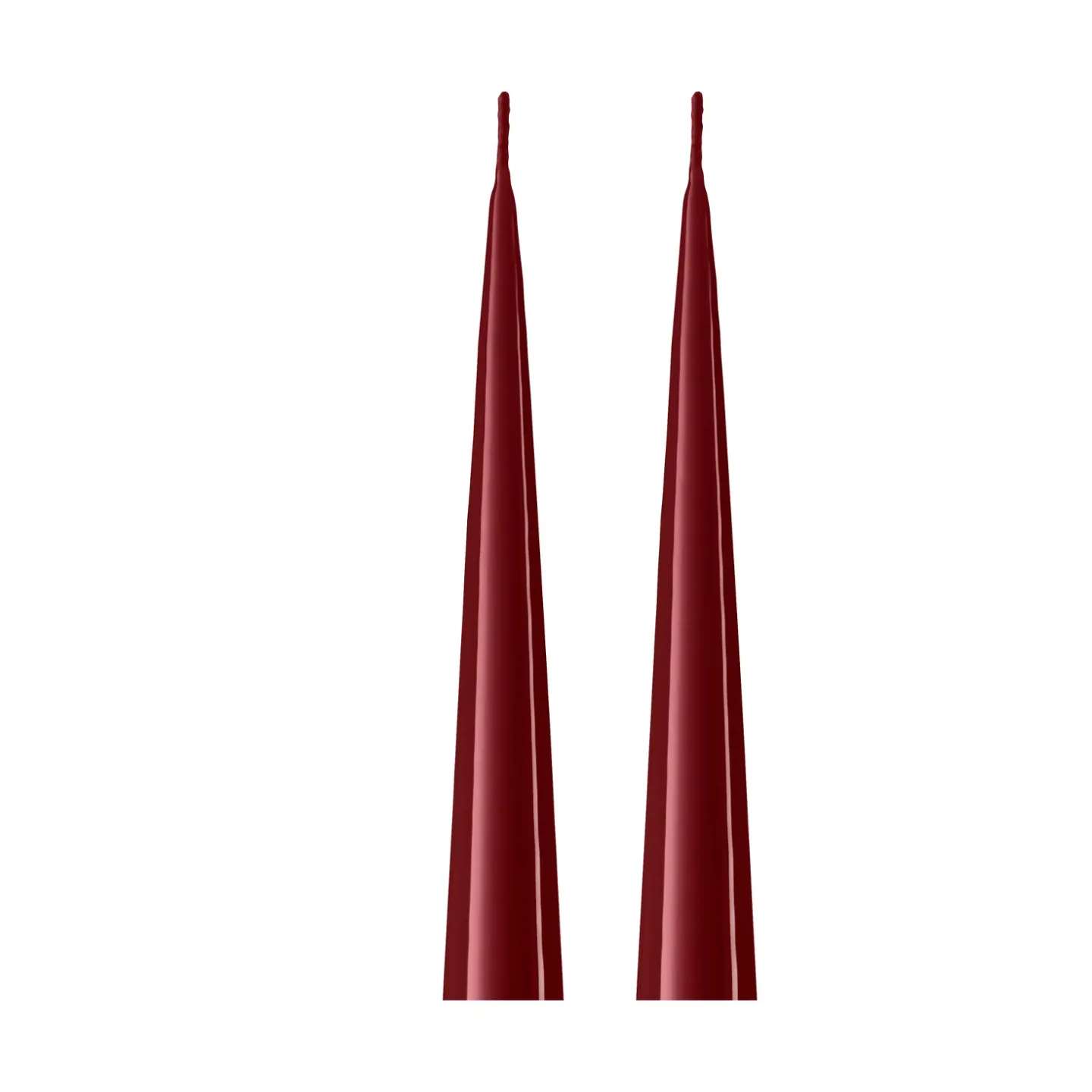 ester & erik ester & erik Kegelkerze 37cm 2er Pack lackiert Deep wine 44/2