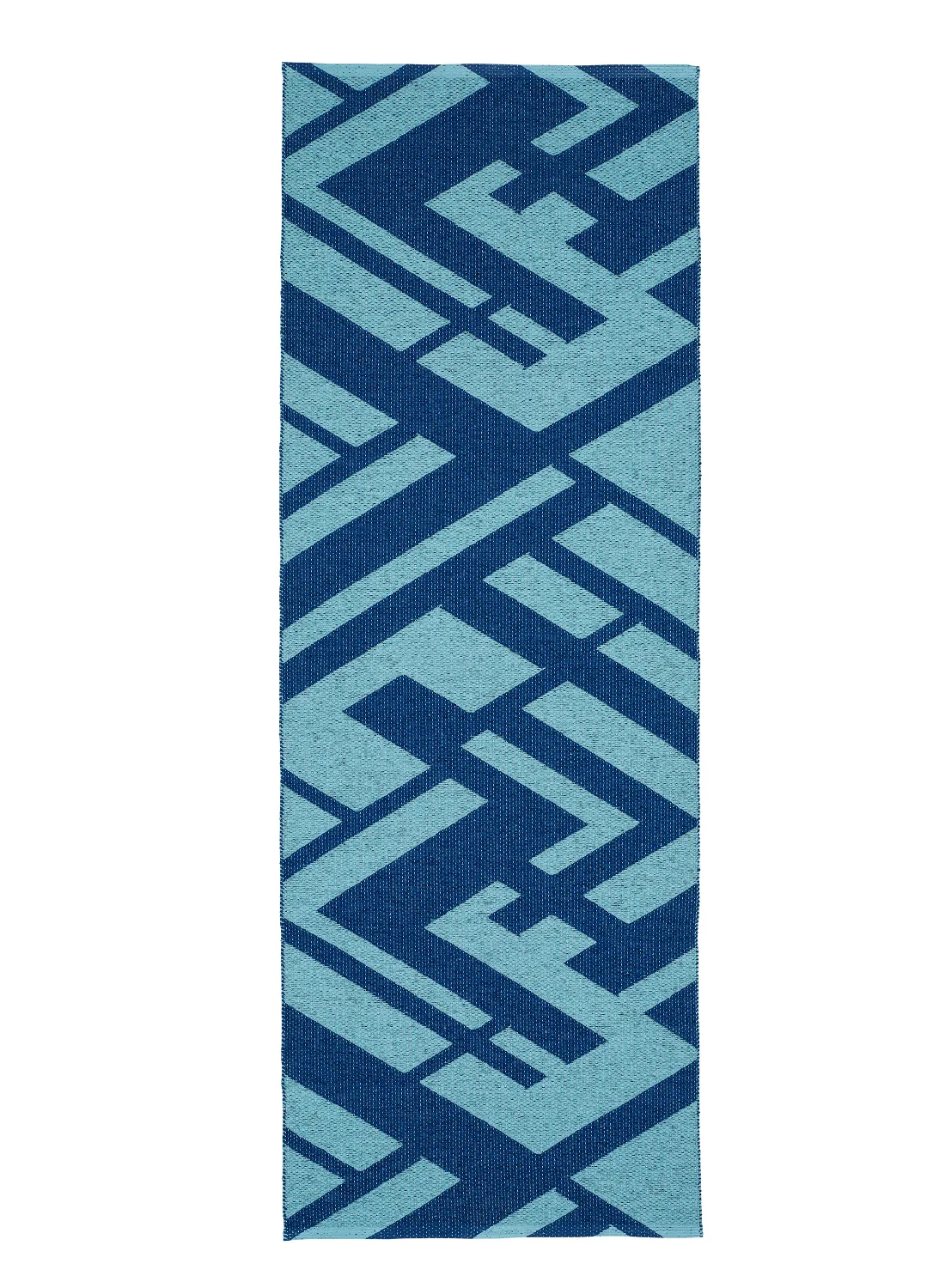 Plastmatter - Horredsmattan Uma (blå) (Størrelse: 70 x 450 cm)