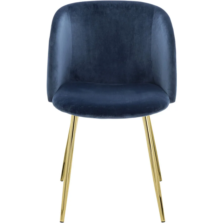 Schalenstuhl Yves dunkelblau Polyester/Sperrholz B 55 cm