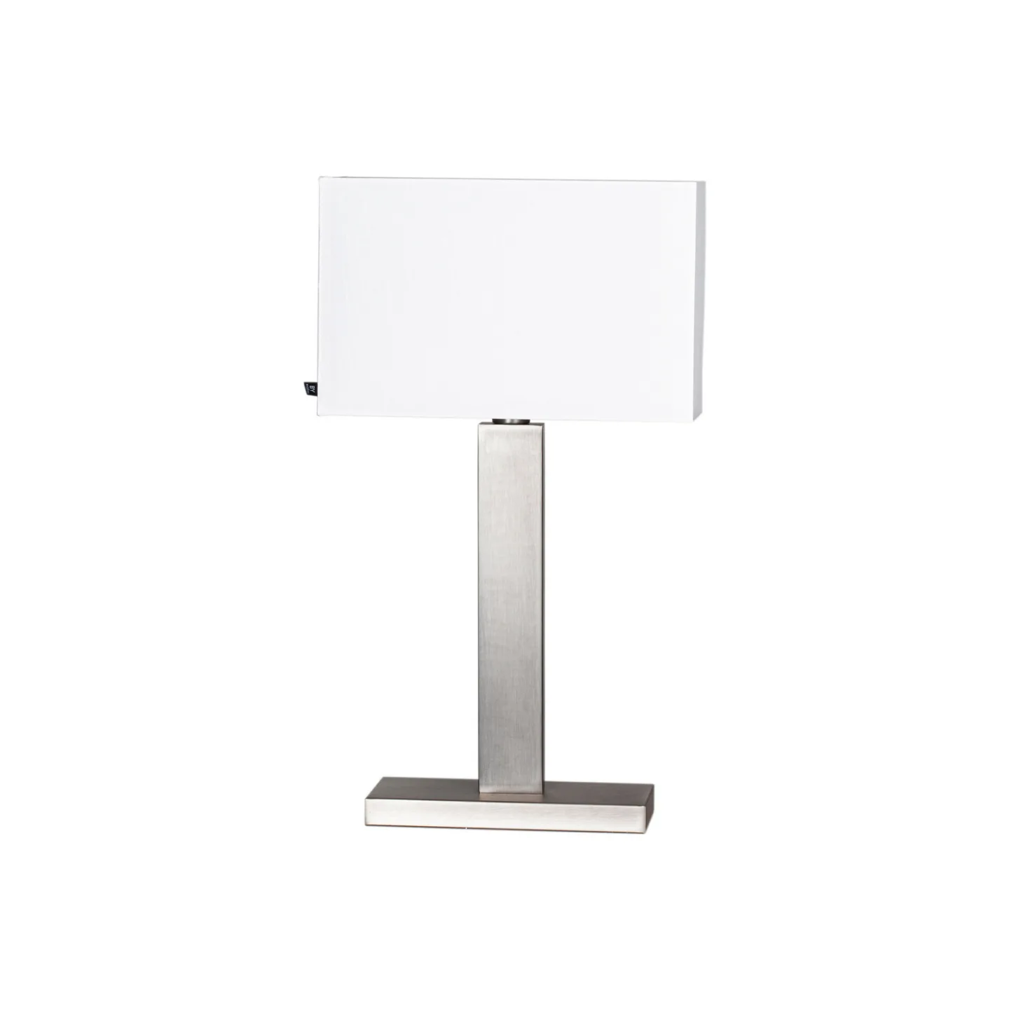Prime bordlampe H69 børstet stål/hvit – By Rydéns - Stue - Moderne - Metall - Med skjerm