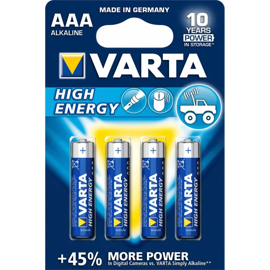 Batterien-Set Varta LR03 (AAA)