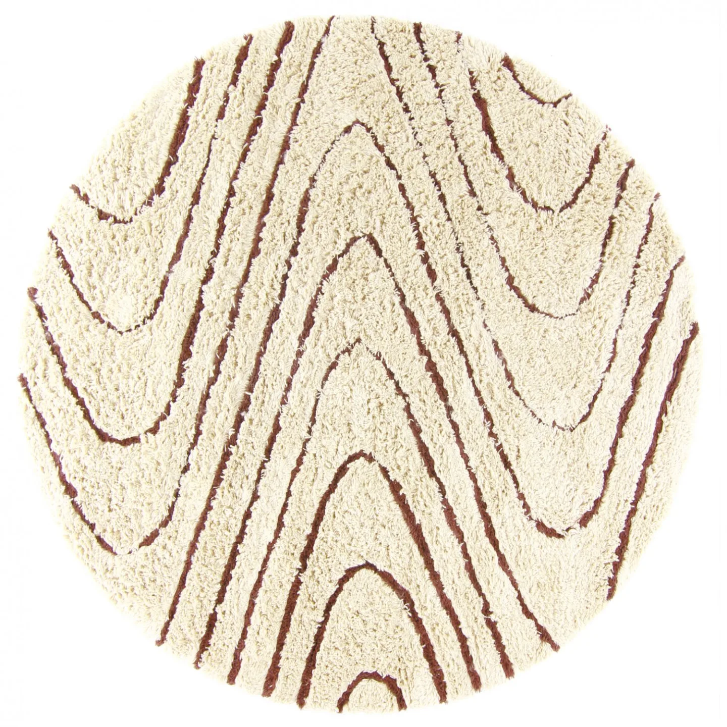 Runde tepper - Mali (offwhite) (Størrelse: Ø 200 cm)