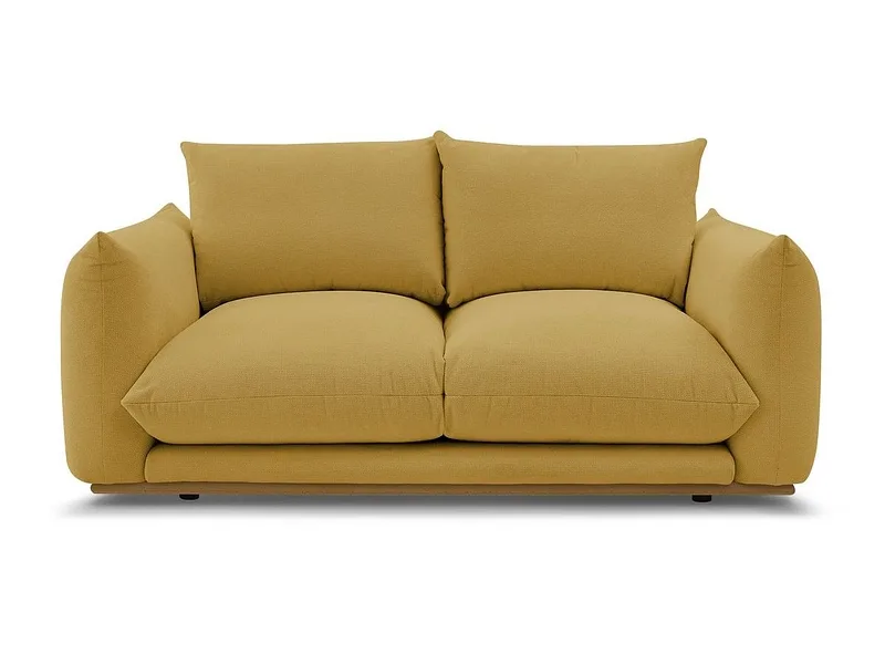 2er Sofa BOBOCHIC ERNEST Stoff gelb
