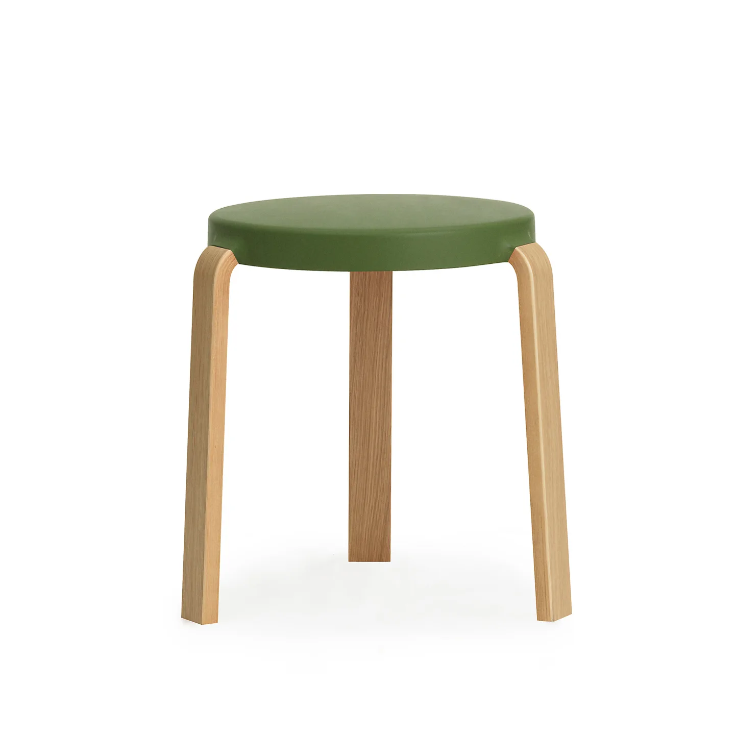 Normann Copenhagen - Tap Stool Oak Olive - Pallar - Simon Legald - Grön - Trä/Plast