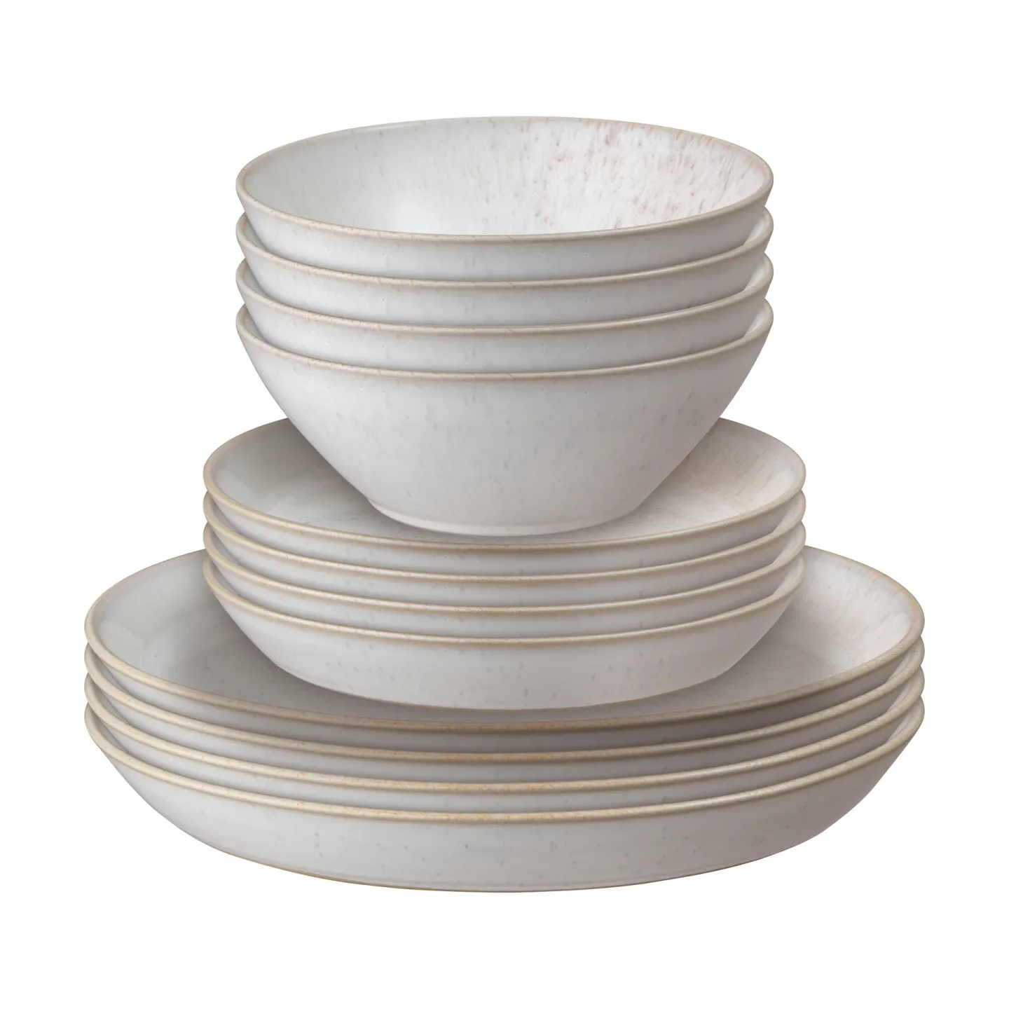 Denby Kiln Coral Servierset koralle-beige, 12-teilig