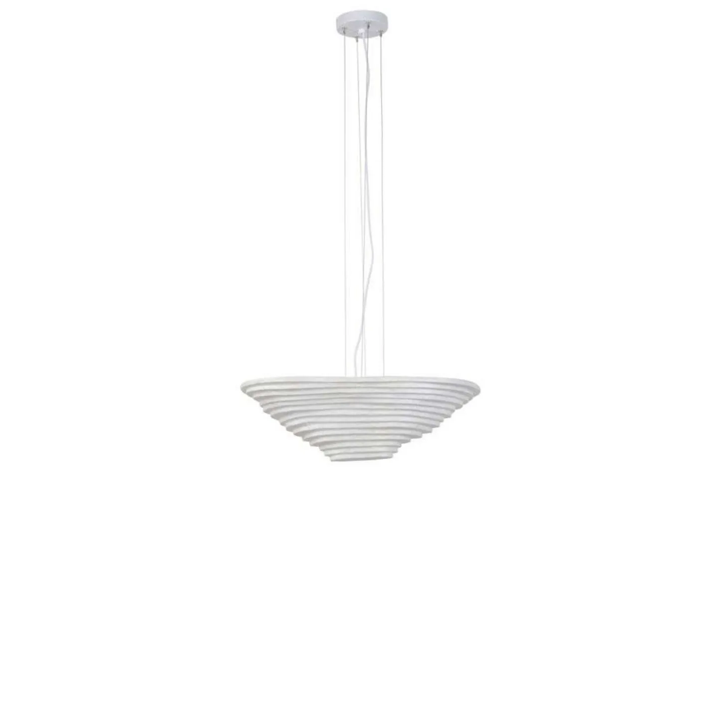 Nebulis pendellampe S, lengde 58 cm, hvit, silke – Forestier - Stue - Design - Stoff / Tekstil - Med skjerm