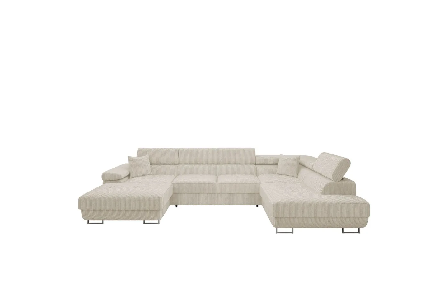 Gabina Soffa med Divan och Schäslong 4-sits - Beige