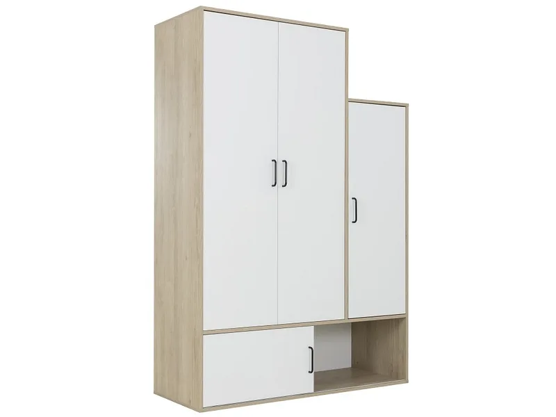 Drehtürenschrank ERWAN weiss 3 Türen