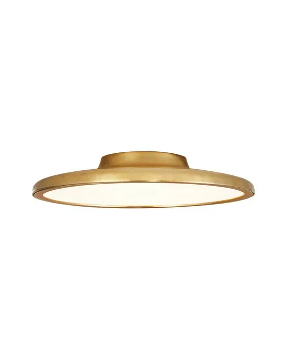 Dot 16" Flush Mount Natural Brass
