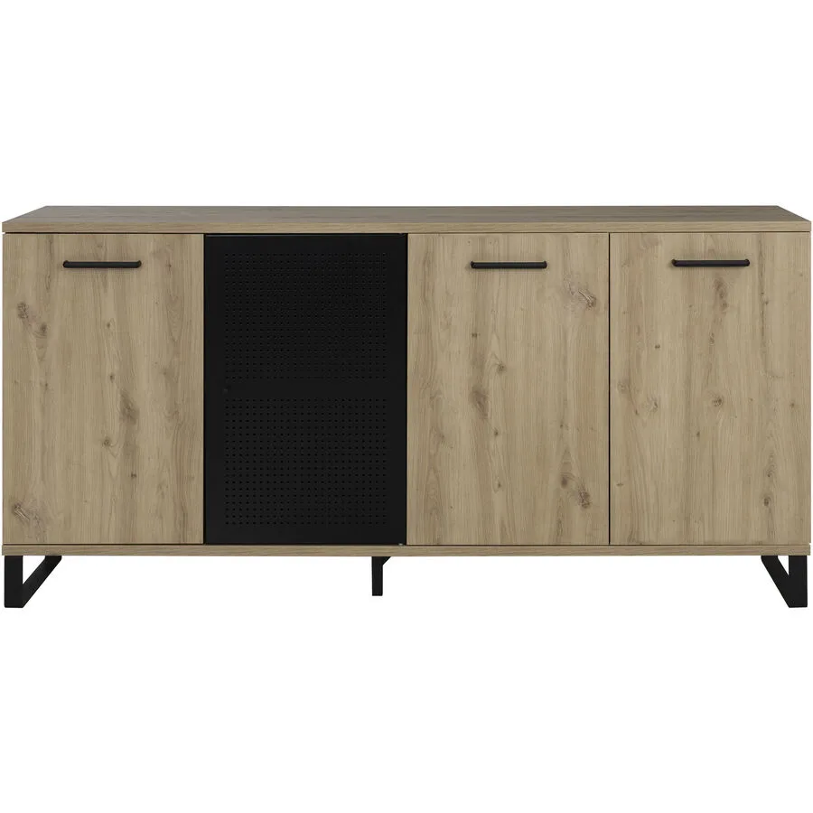 Sideboard Craft eiche/schwarz Holzwerkstoff B 41 H 86 cm