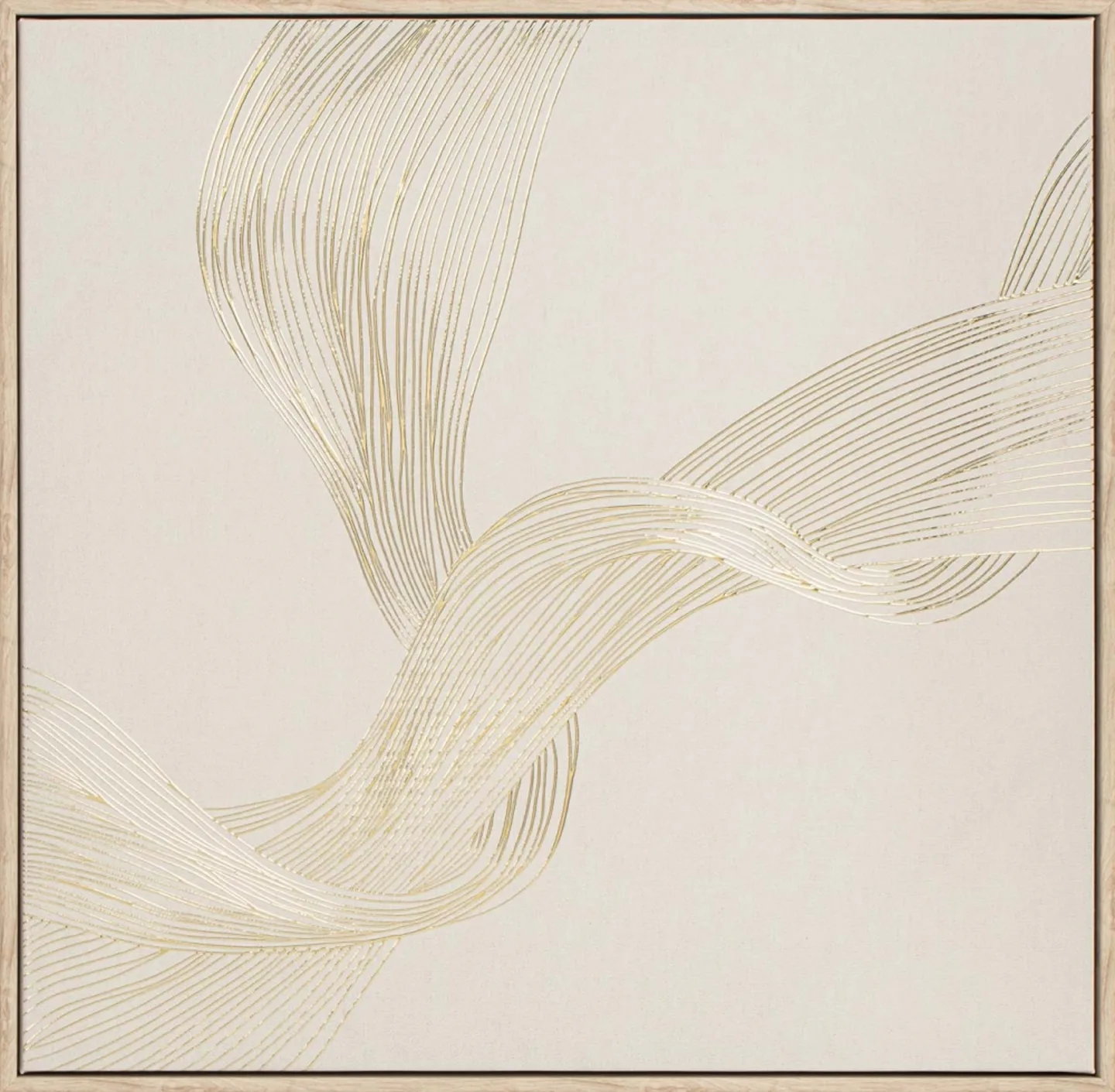 image LAND Bild mit Rahmen Golden Swirl 1 | Schubiger Möbel