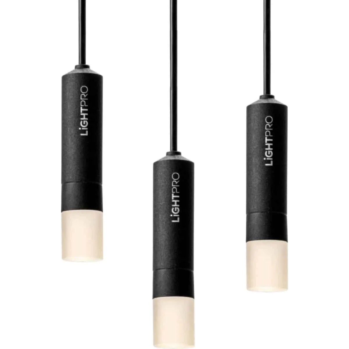 Rodas Takpendel 12V 3000K Svart 3-pack