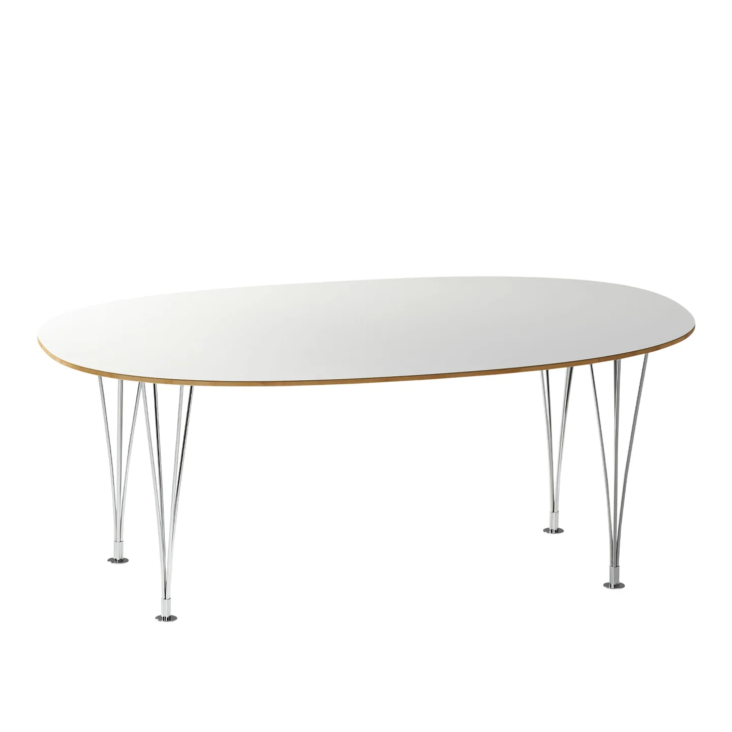 Bruno Mathsson International - Mi 359 Superellips - Vit laminat - Höjd: 72 cm - Matbord - Bruno Mathsson - Vit - Laminat