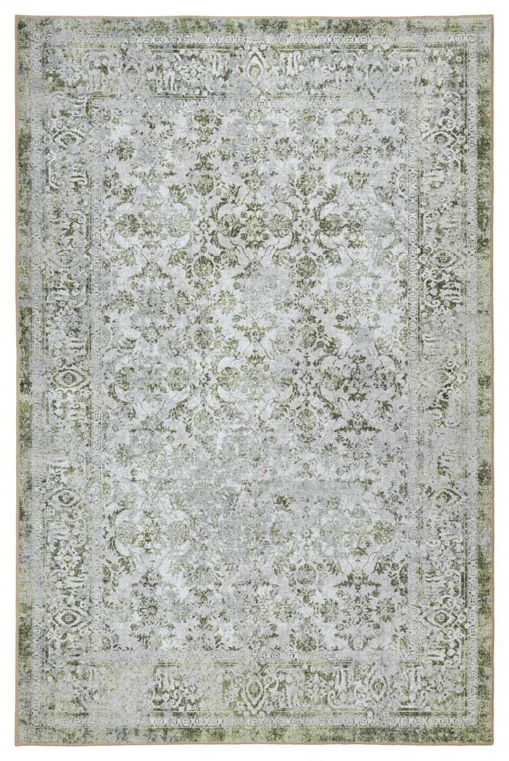 Flachgewebter Teppich - Denizli (grün) (Größe: 190 x 280 cm)