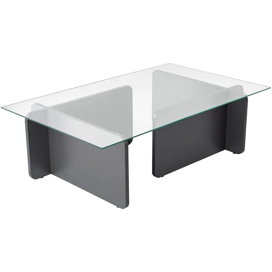 Salontisch Georis anthrazit/transparent Glas/Holzwerkstoff B 105 H 30 cm