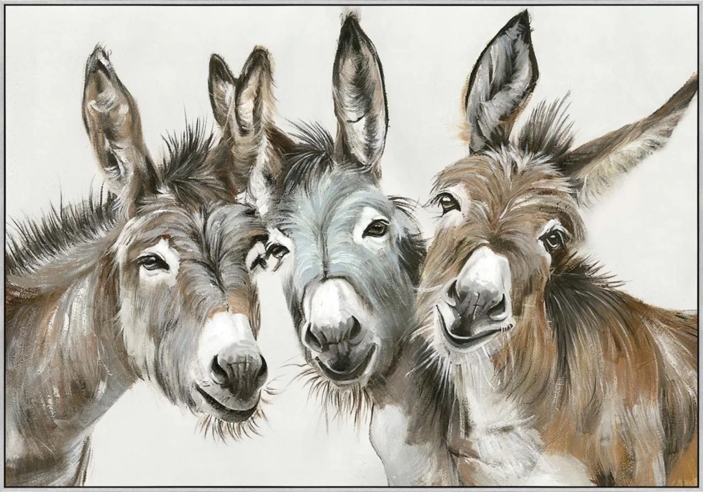image LAND Gemälde Three Donkeys | Schubiger Möbel