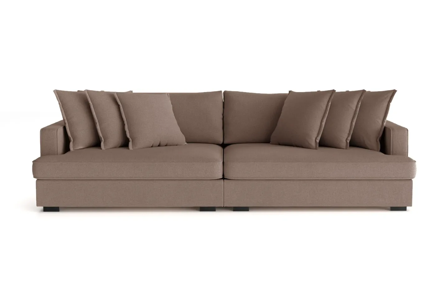 Rossita Lyx 4-sits Extra djup Soffa i Tyg - Brun