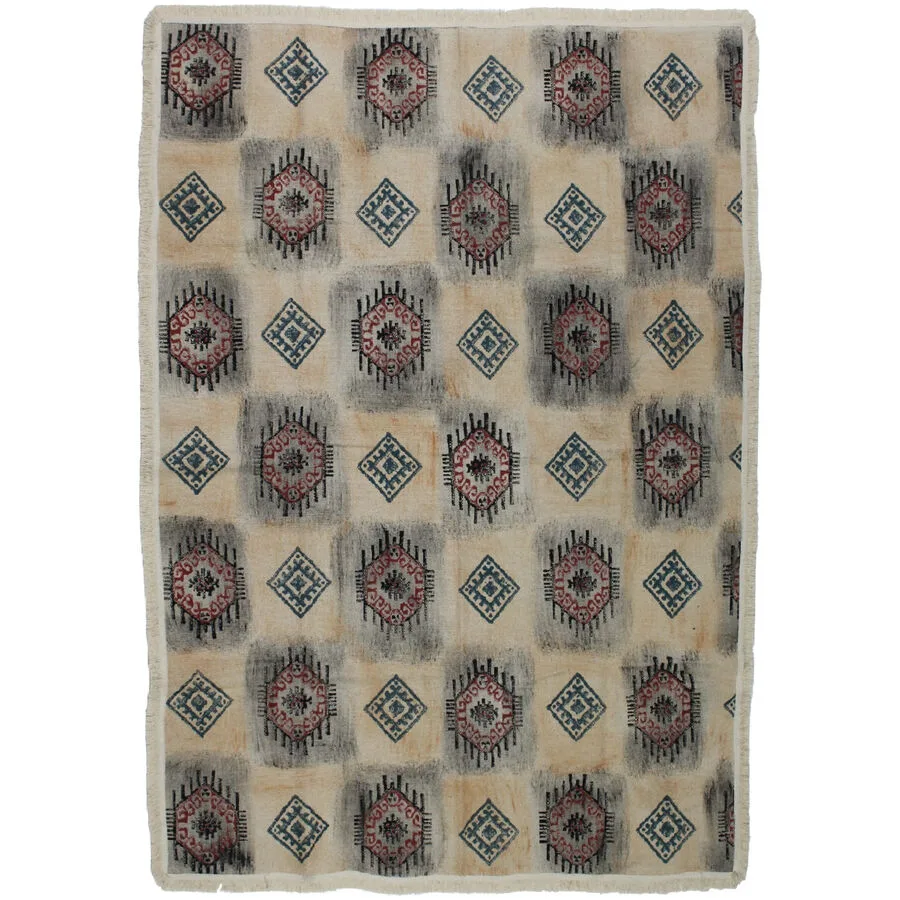 Teppich Levend Beige/Braun/Rosa Baumwolle 180 cm 120 cm