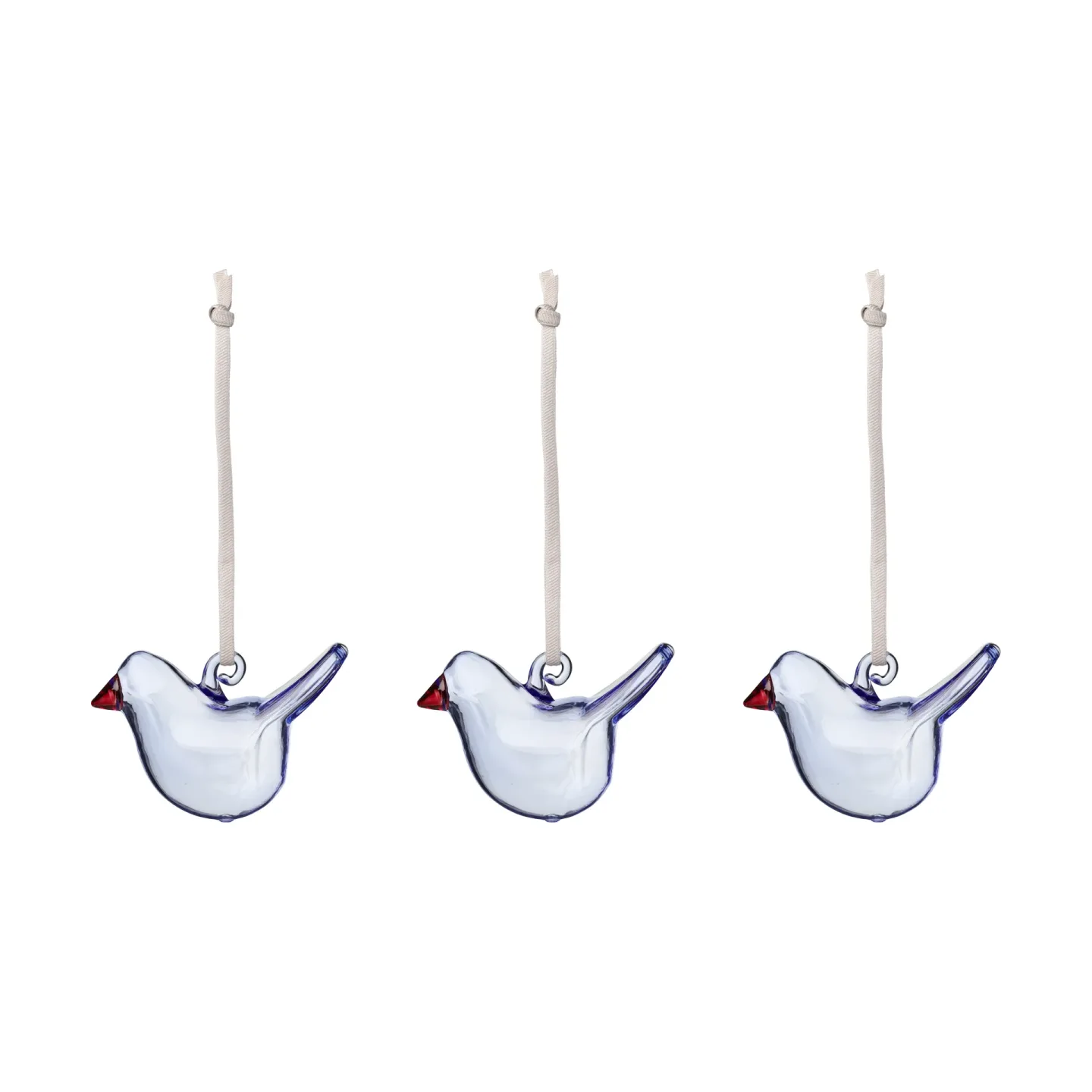 Iittala Iittala glasfågel Klarblå, mini, 3-pack