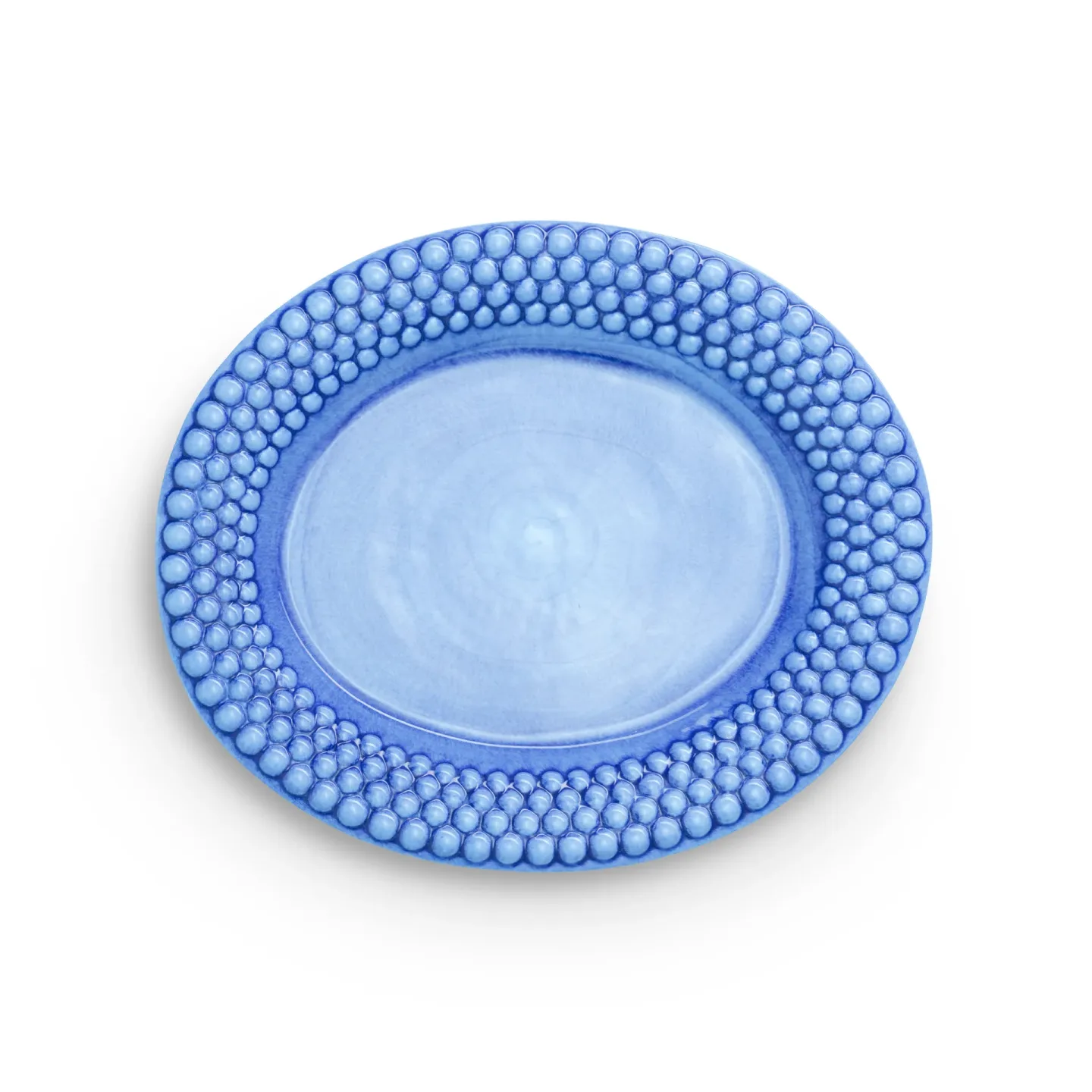 Mateus Bubbles ovaler Teller 35cm Hellblau