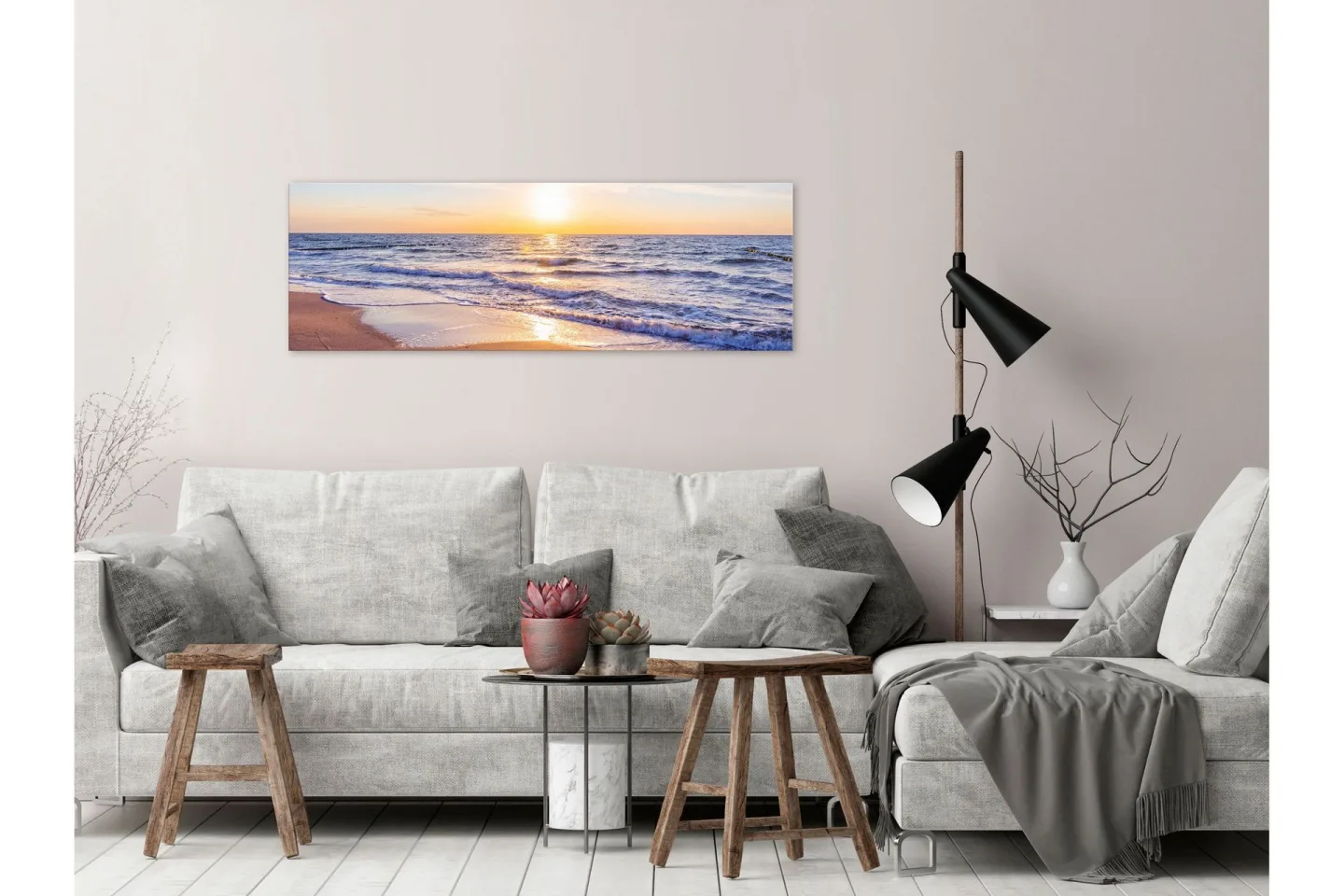 Tavla Calm Waves (1 Part) Narrow Brown 150x50 -