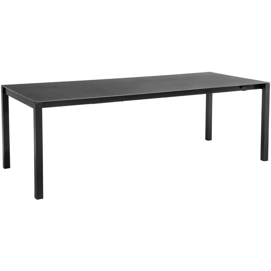 Gartentisch ausziehbar Campo Grande Keramik Dark Night 180x90 cm - Farbe: anthrazit / Dark Night - Material: Keramik/Stahl - Möbel Konfigurator: